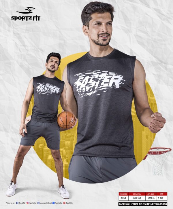 Sleeveless Sport T-shirt For Gym wholesale