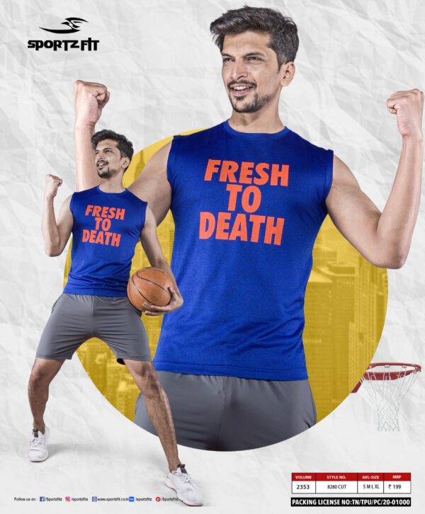 Sleeveless Sport T-shirt For Gym wholesale