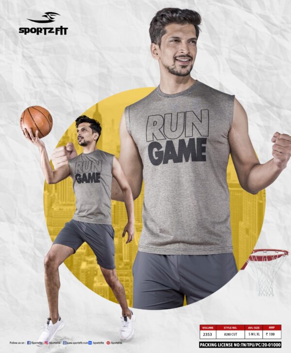 Sleeveless Sport T-shirt For Gym wholesale