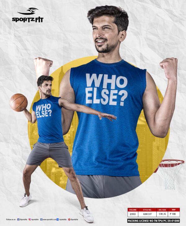 Sleeveless Sport T-shirt For Gym wholesale